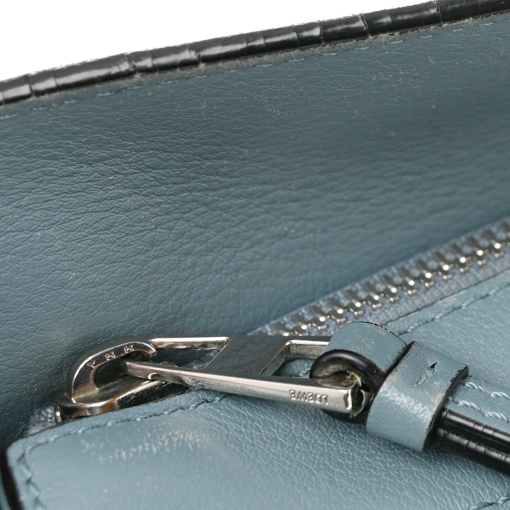 Calfskin Small Puzzle Bag Stone Blue