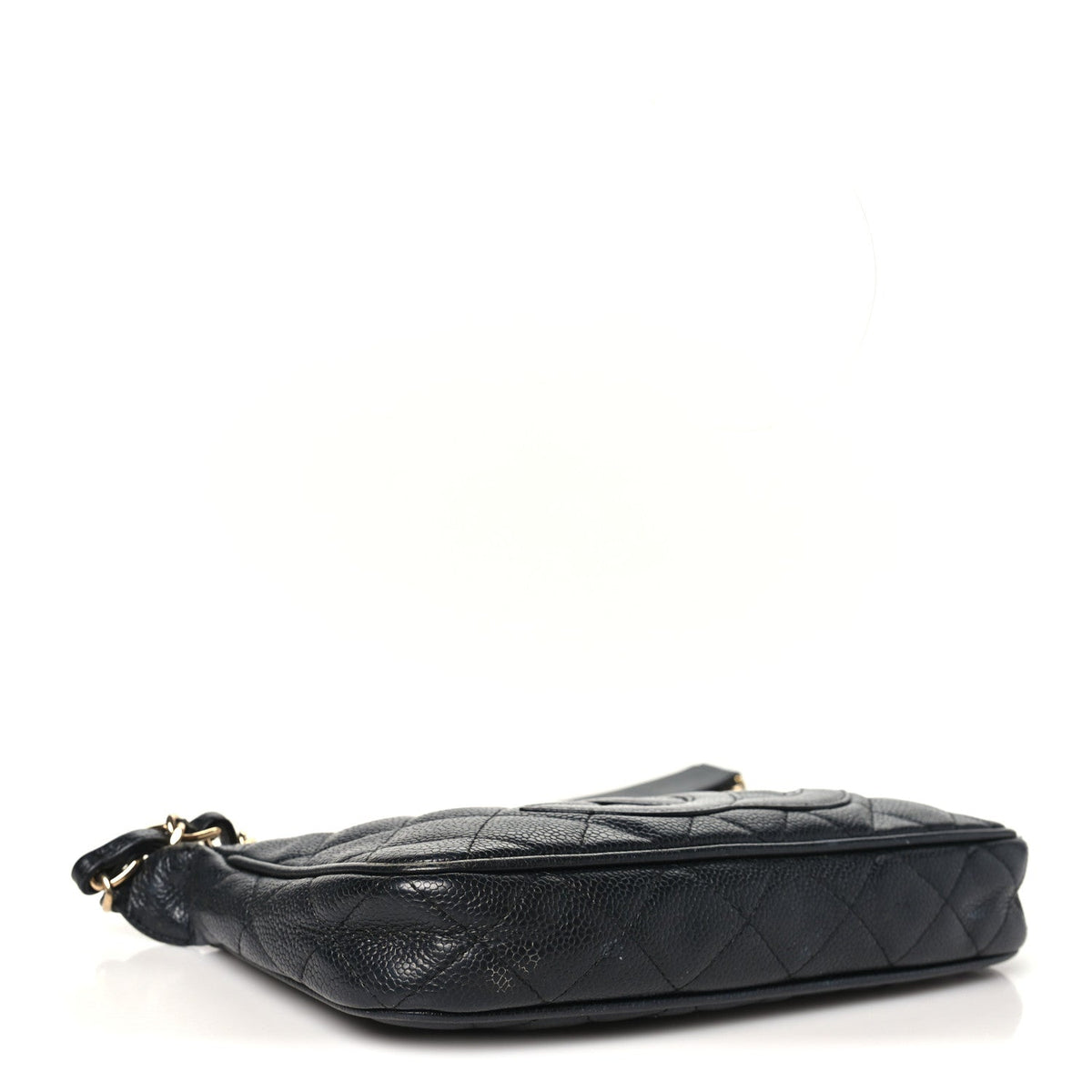 Caviar Quilted CC Shoulder Bag Black
