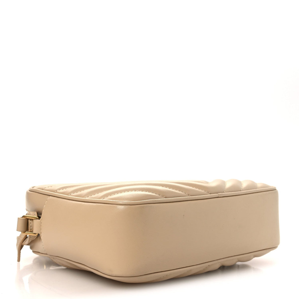 Calfskin Matelasse Monogram Lou Camera Bag Dark Beige