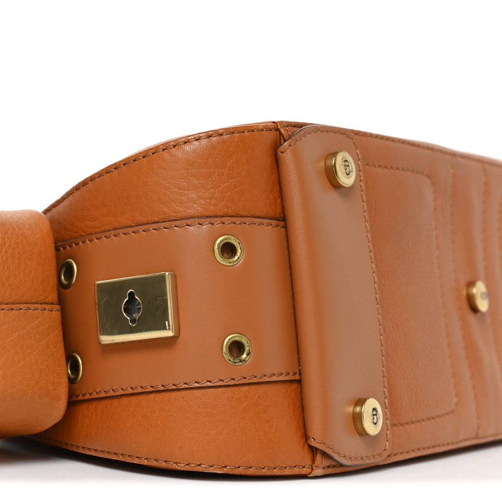 Calfskin Street Chic Columbus Ave Bag Tan