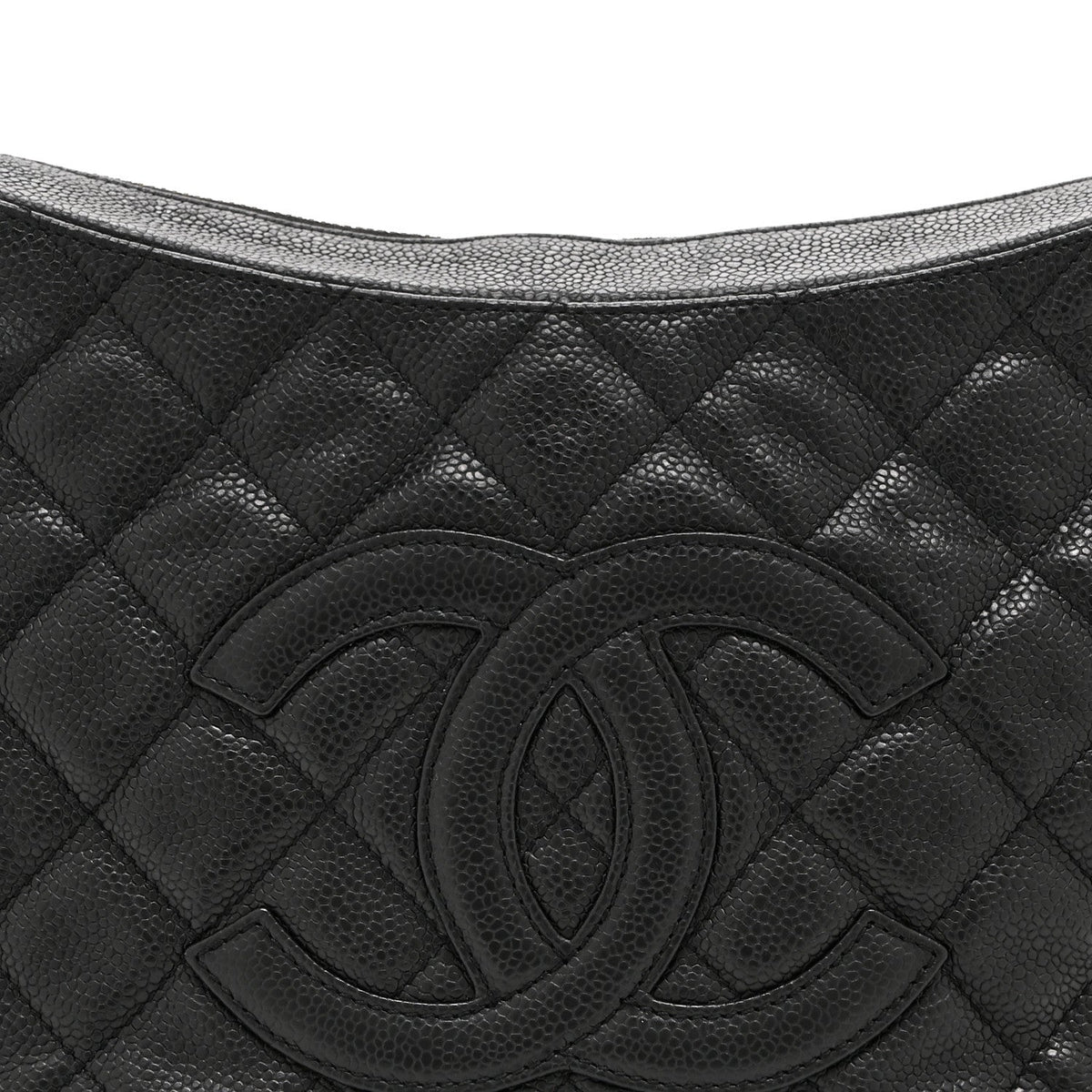 Caviar Quilted Timeless CC Shoulder Bag Black