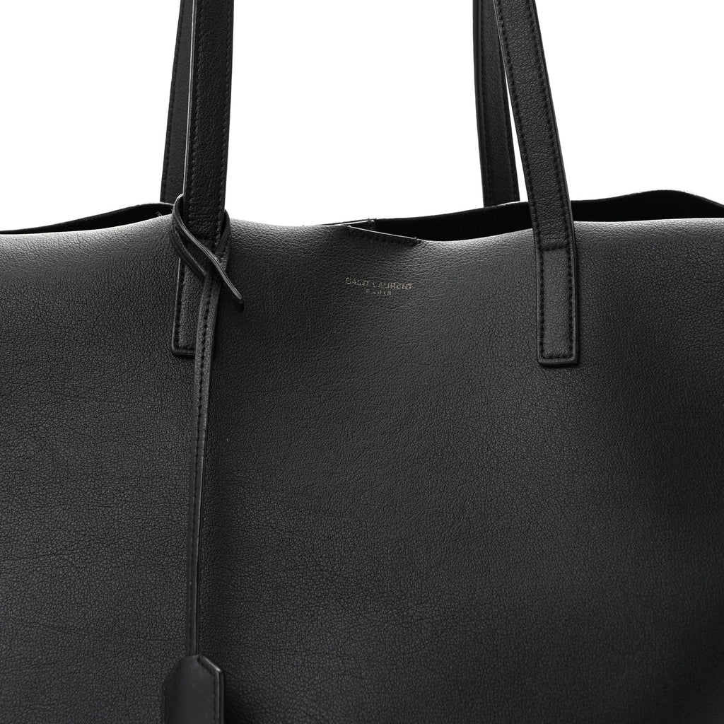 Calfskin Large Shopping Tote Black