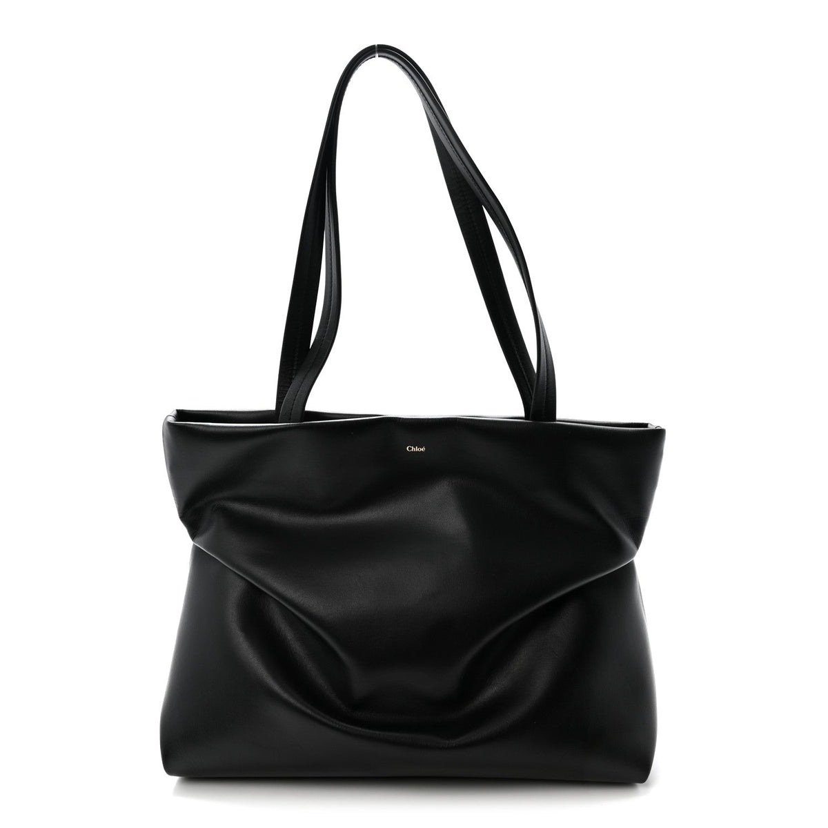 Calfskin Judy East West Tote Black