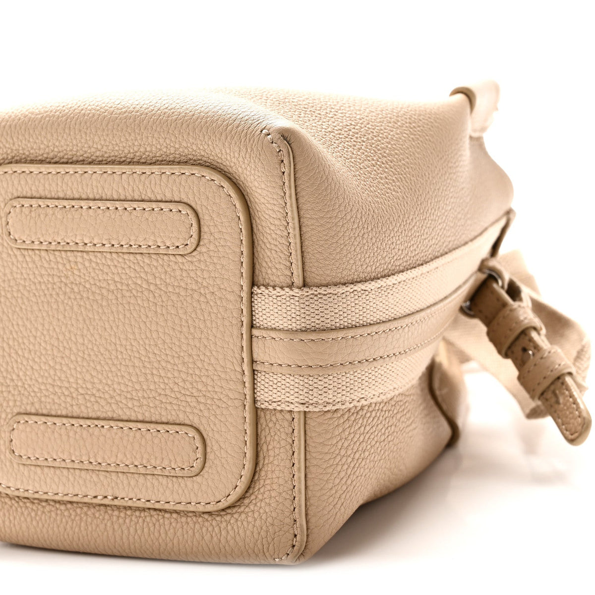 Grained Calfskin Micro Bale Bag Light Mastic