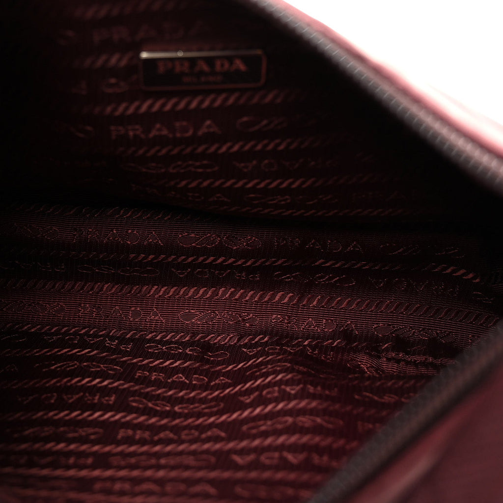 Tessuto Nylon Mini Re-Edition 2000 Bag Granato