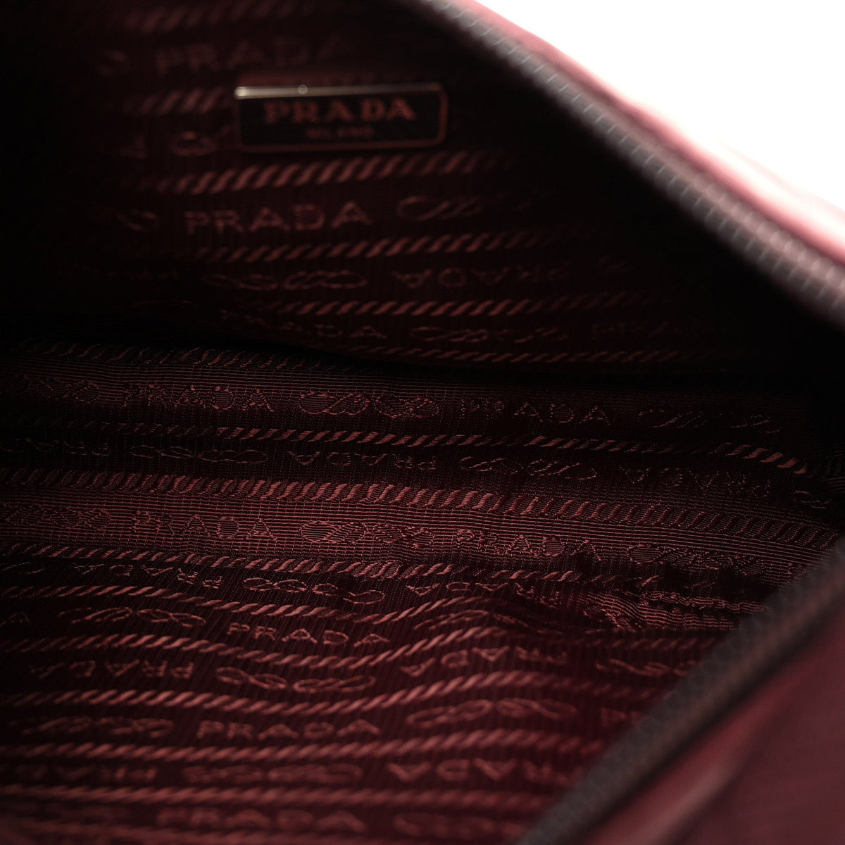 Tessuto Nylon Mini Re-Edition 2000 Bag Granato