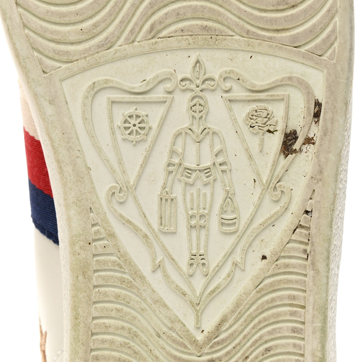 Calfskin Bee Star Embroidered Sylvie Web Ace Sneakers 37.5 White