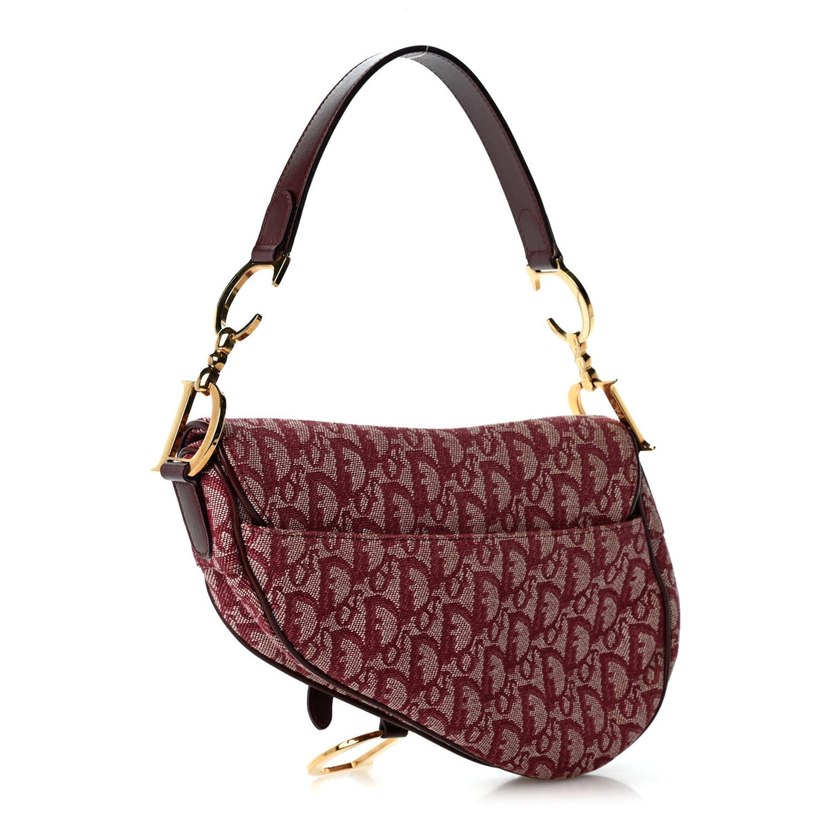 Monogram Saddle Bag Burgundy