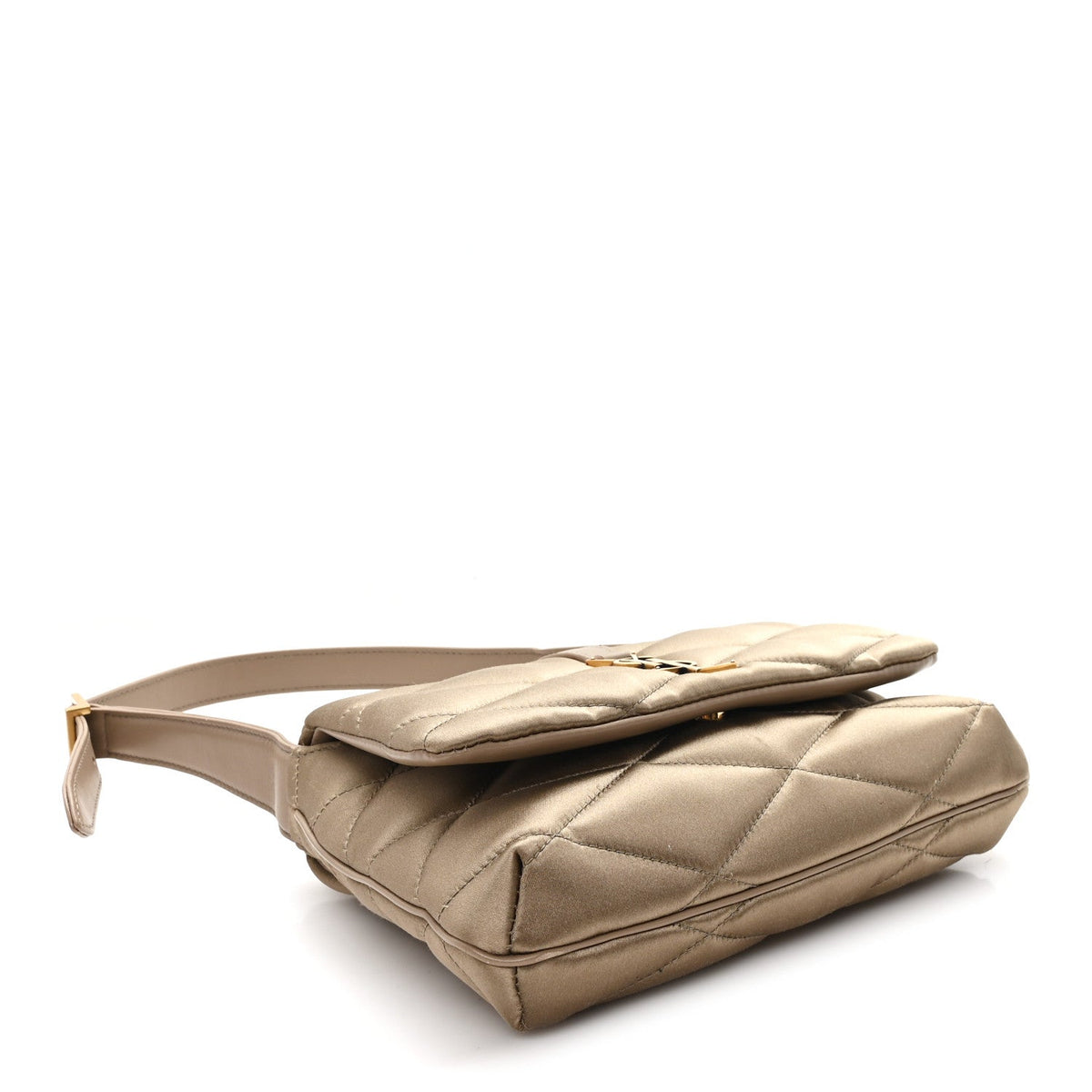 Satin Quilted Le 57 Diamond Shoulder Bag Mouse