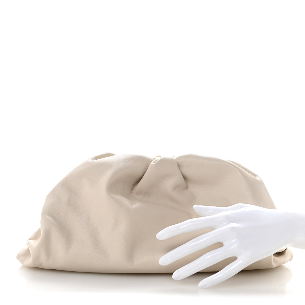 Smooth Butter Calf The Pouch Oversized Clutch Plaster