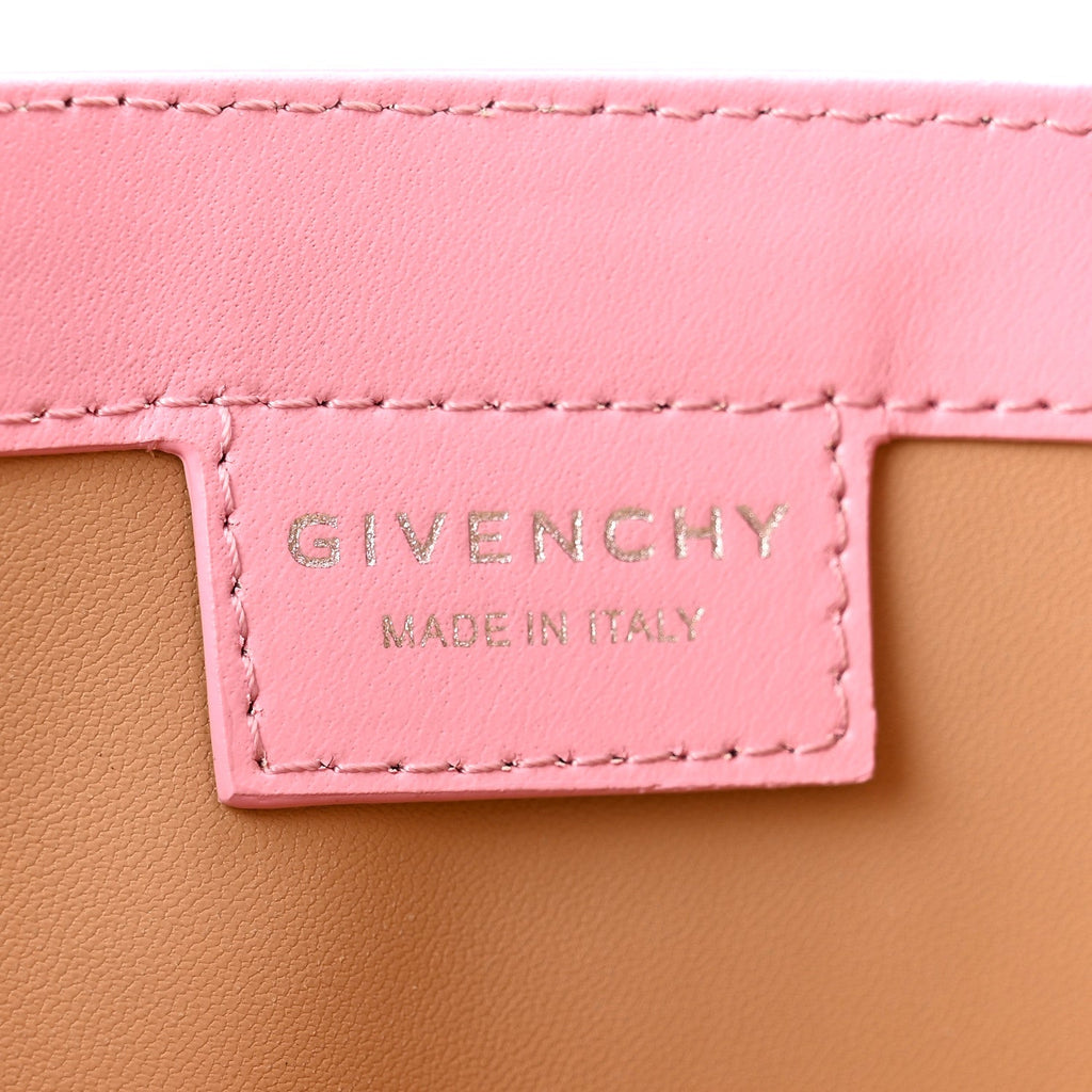 Box Calfskin Small Cut Out Shoulder Bag Pink