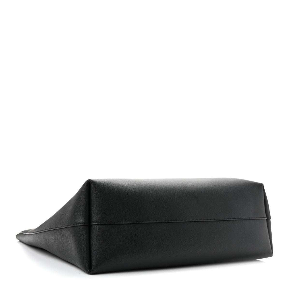 Calfskin Large Shopping Tote Black