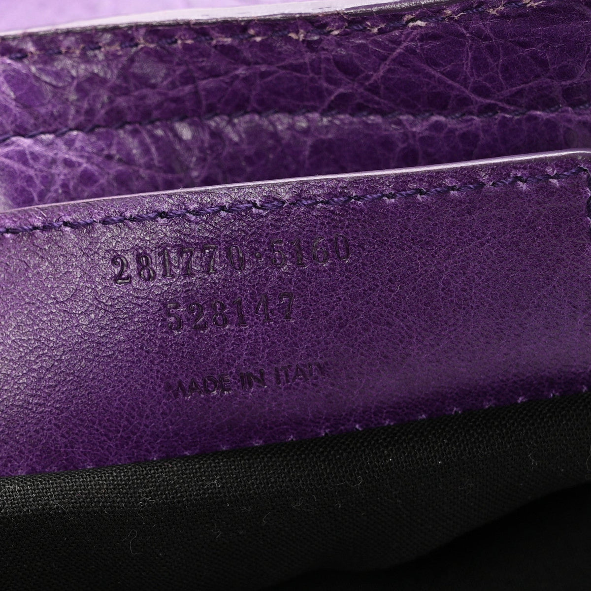 Agneau Giant 12 Rose Gold Hardware City Dark Violet