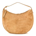 Suede Calfskin Large Lulu Shoulder Bag Beige