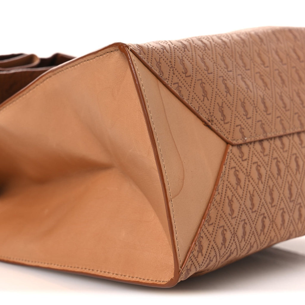 Calfskin Monogram Deli Paper Bag Vintage Beige