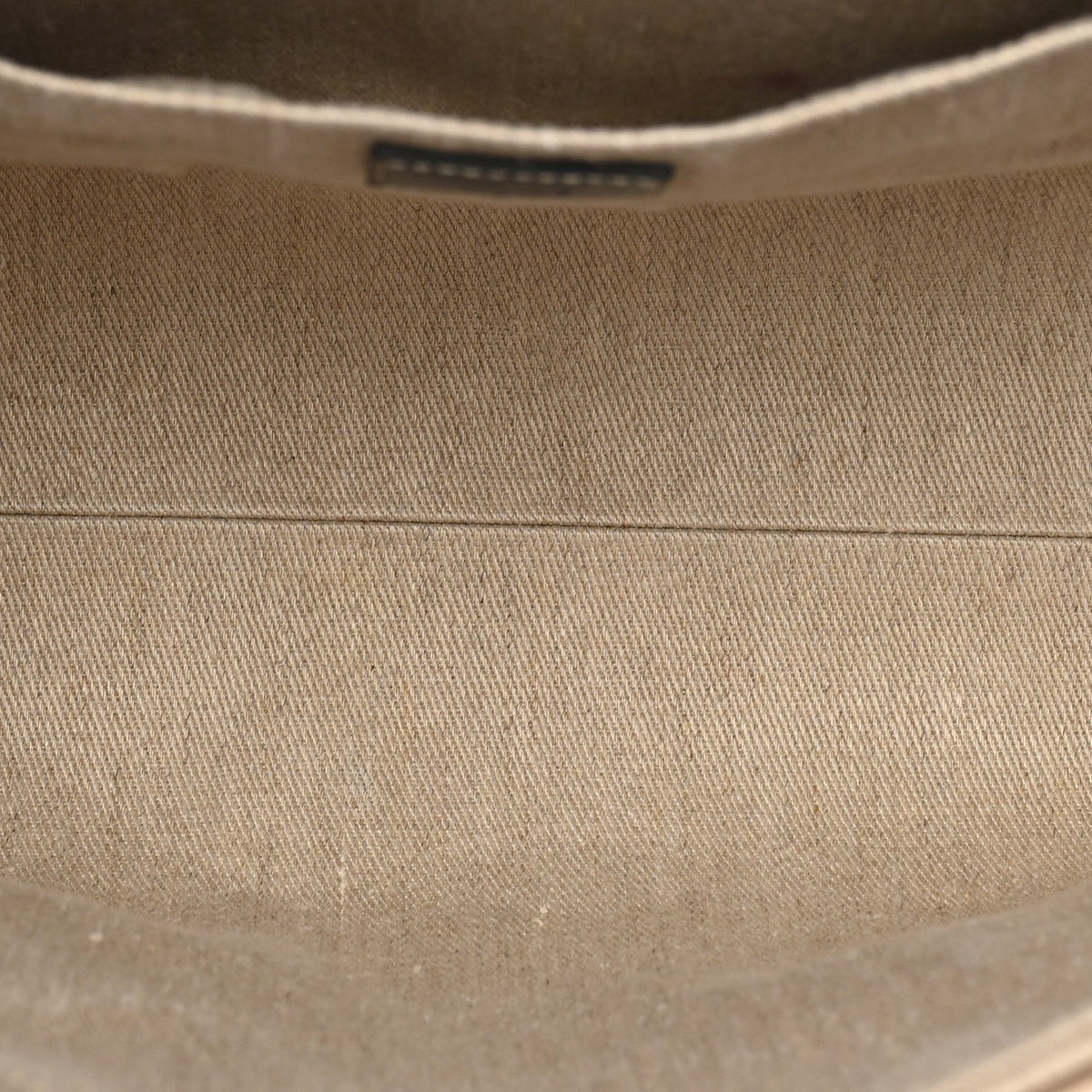 Linen Calfskin Medium Woody Ribbon Tote White Blue