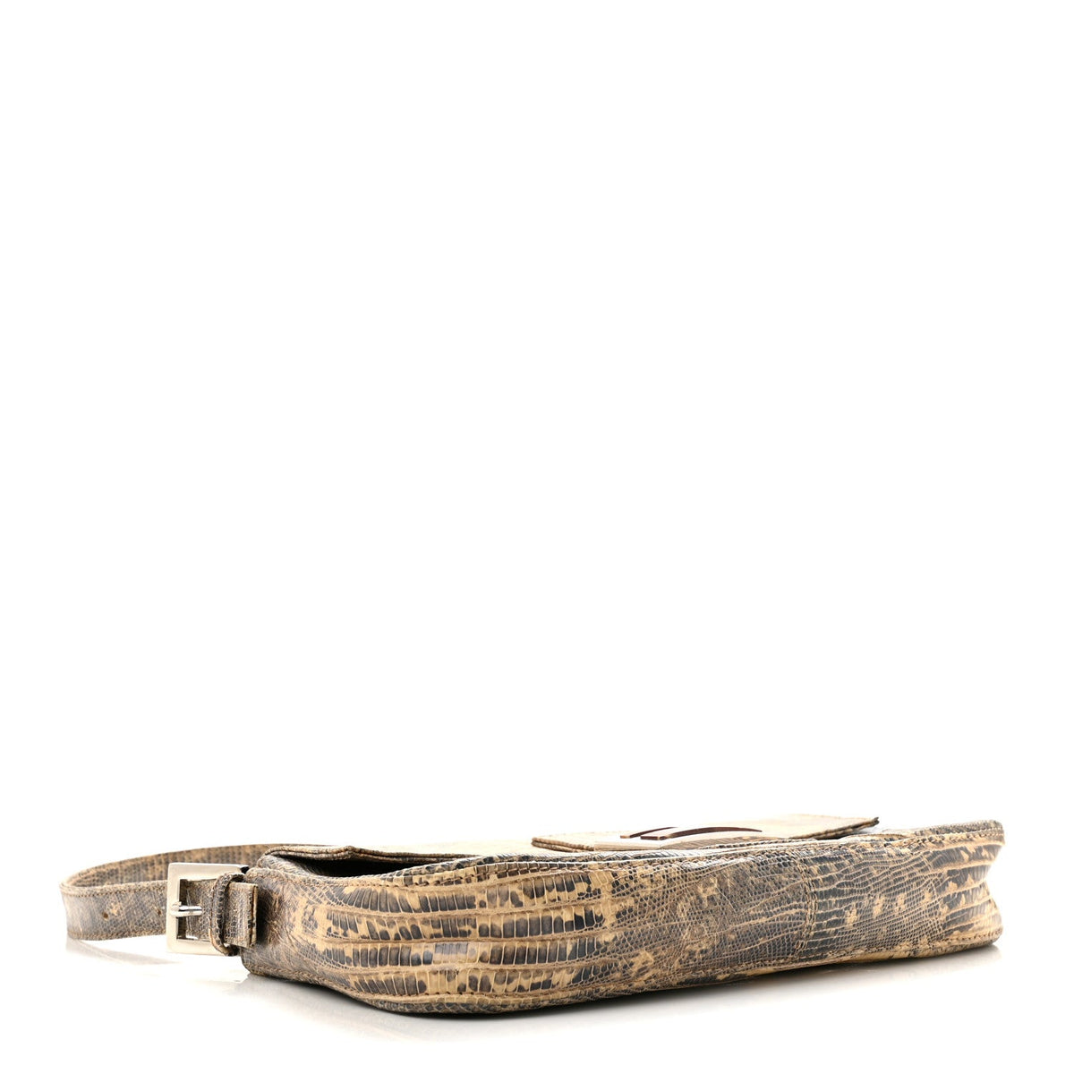 Iridescent Lizard Baguette Natural Multicolor