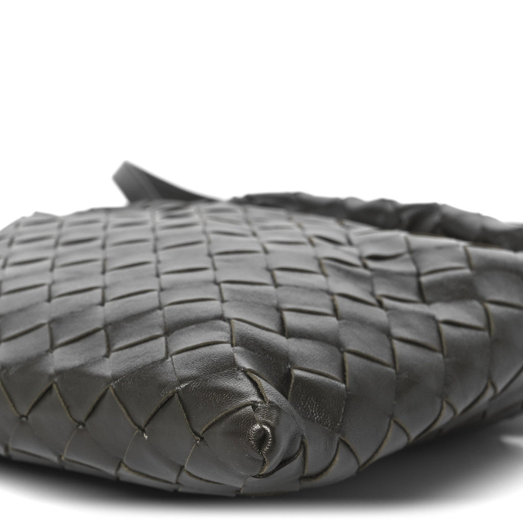 Calfskin Intrecciato Mini Hop Kaki