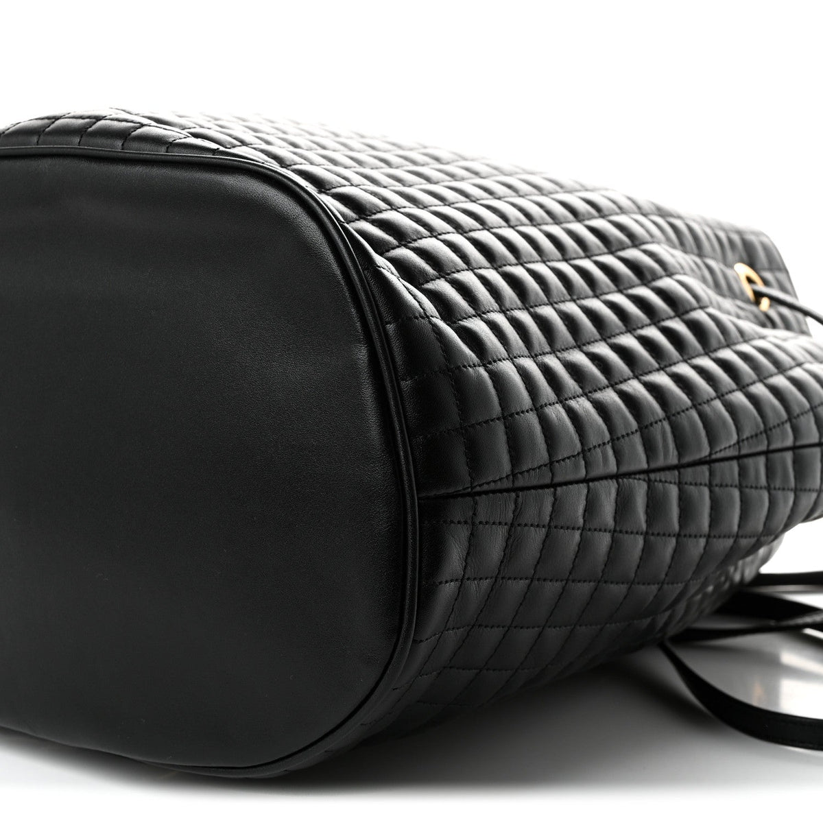Calfskin Quilted Small C Backpack Black Black
