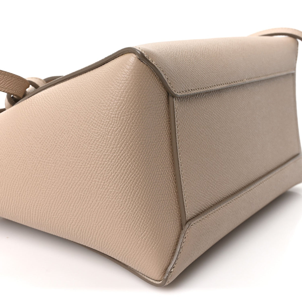 Grained Calfskin Micro Belt Bag Light Taupe