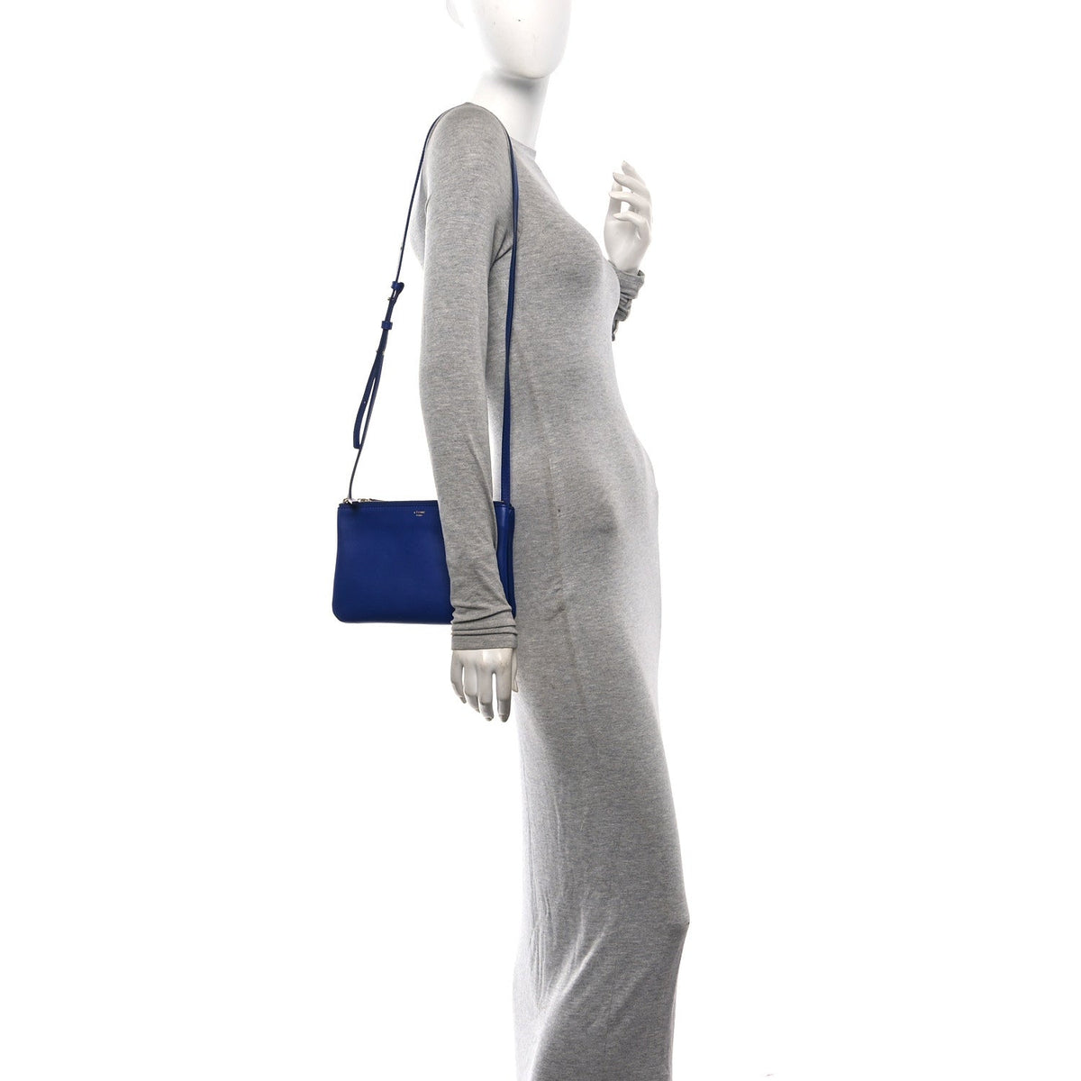 Lambskin Small Trio Crossbody Bag Indigo