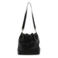 Caviar CC Drawstring Shoulder Bag Black