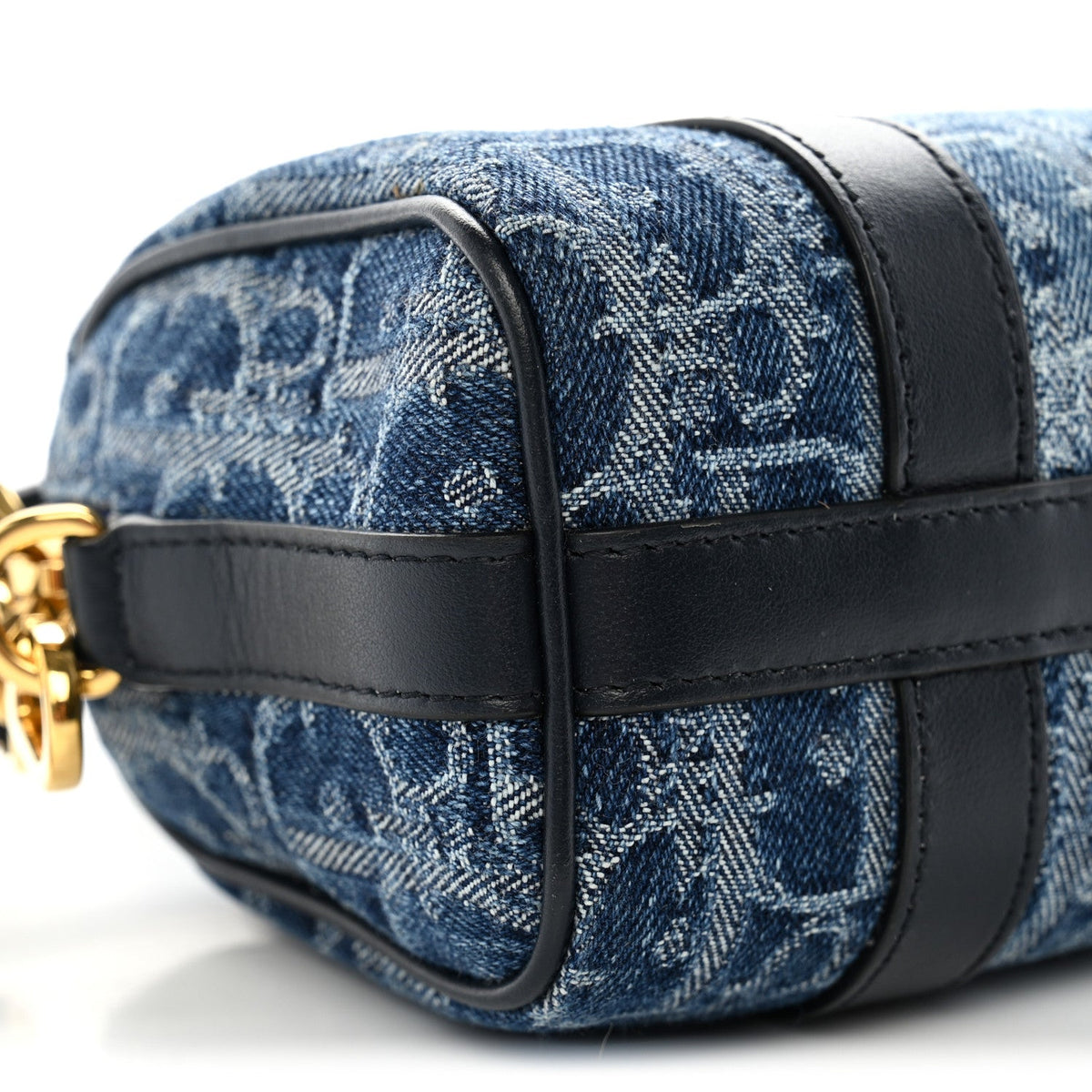 Denim Oblique Nano Groove 17 Bag Blue