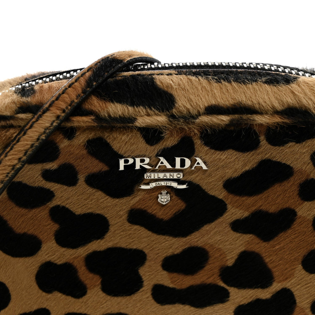 Cavallino Leopard Print Camera Bag