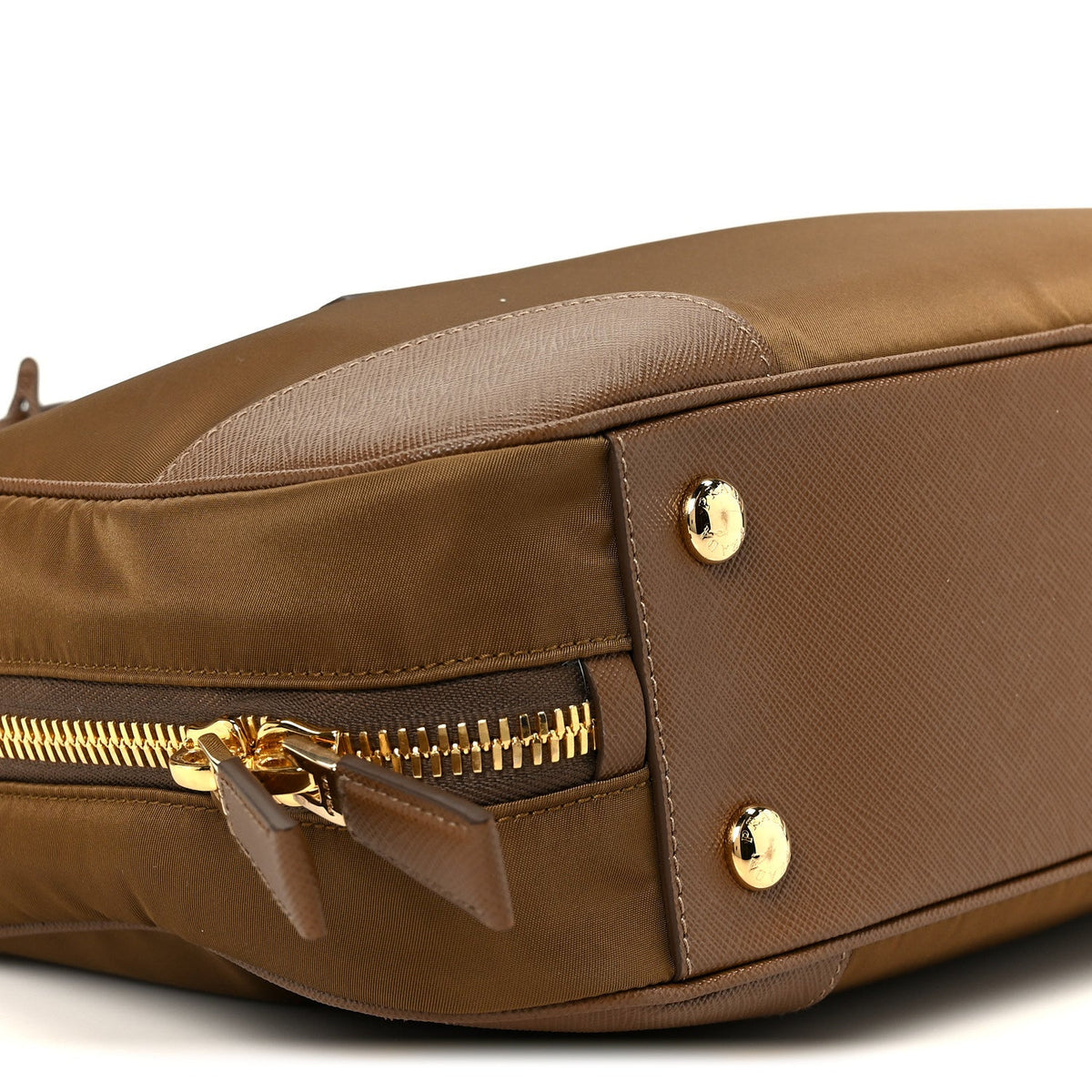 Re-Nylon Saffiano Medium Re-Edition 1978 Two Handle Bag Sughero