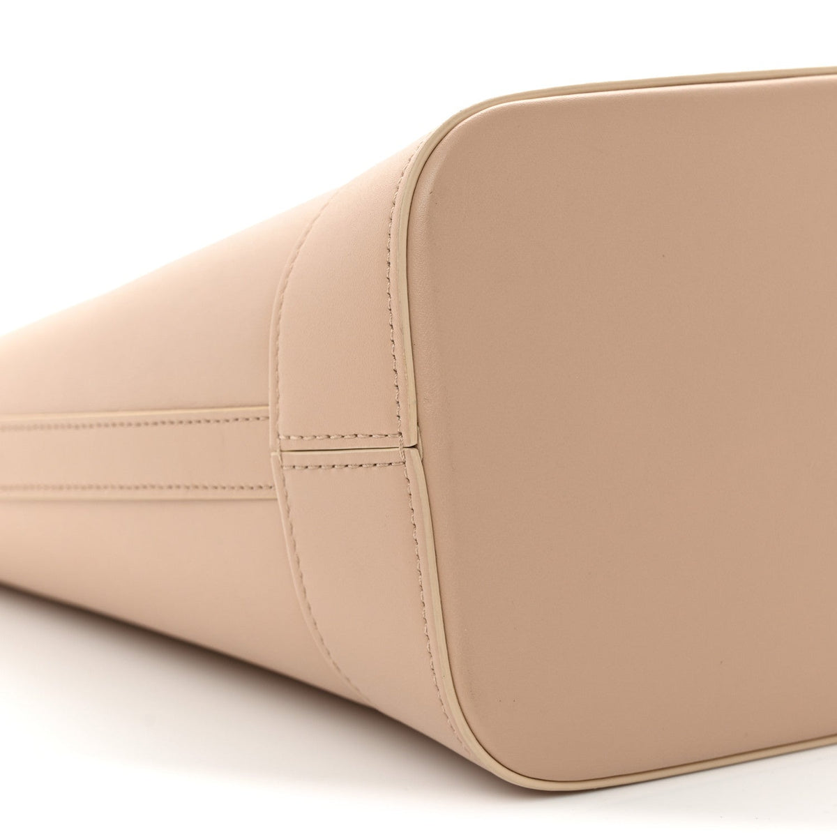 Smooth Calfskin Small Cuir Triomphe Bucket Bag Nude