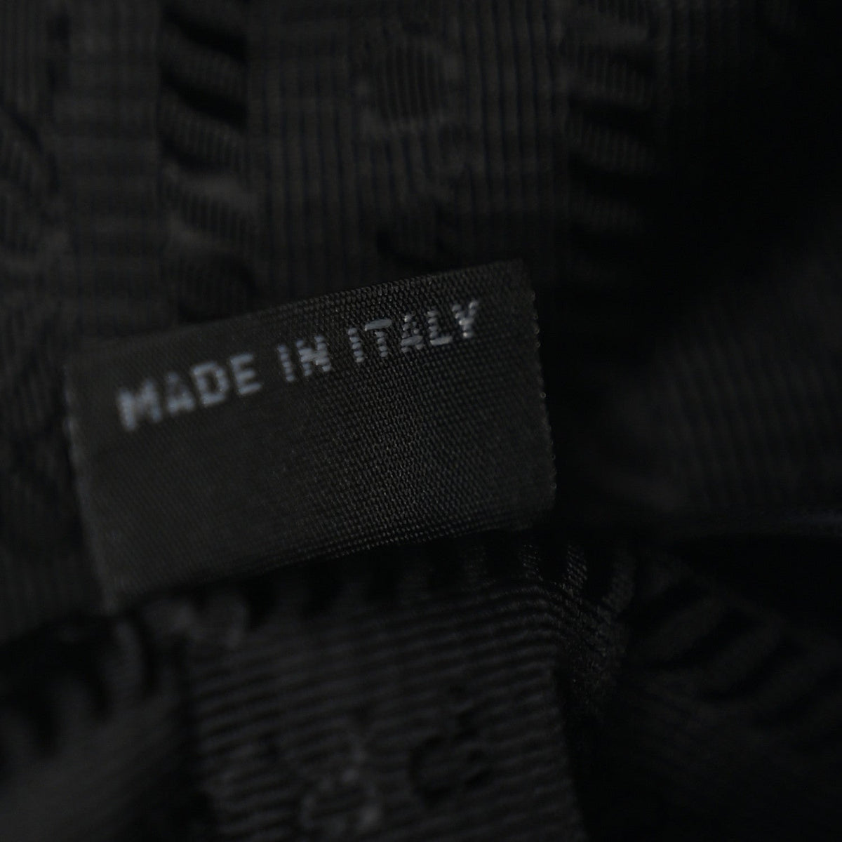 Tessuto Nylon Saffiano Mini Re-Edition 2000 Bag Black