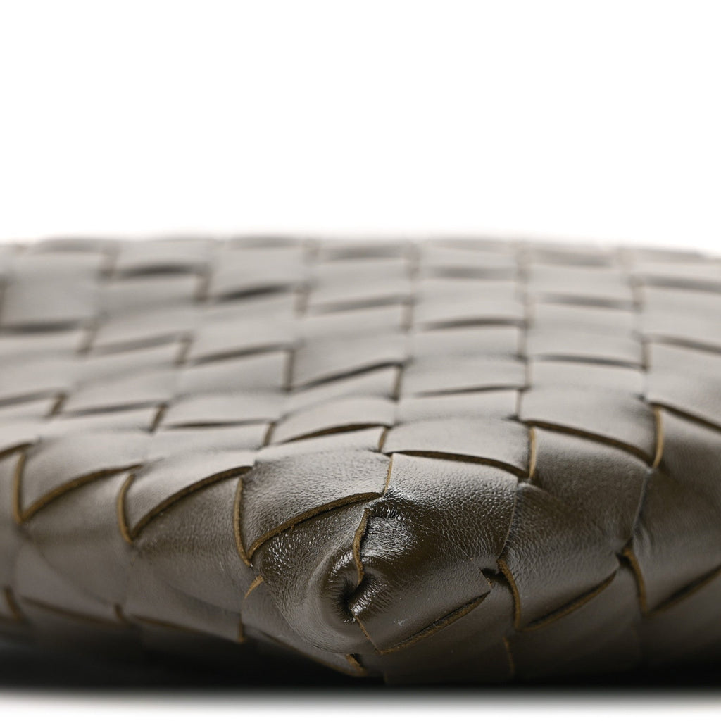 Calfskin Intrecciato Mini Hop Khaki