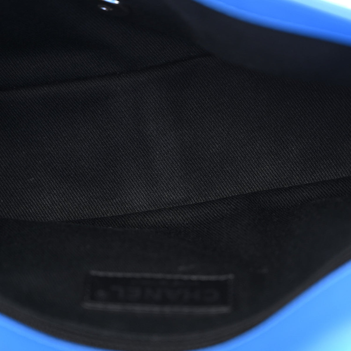 Patent Quilted Large Coco Shine Flap Blue