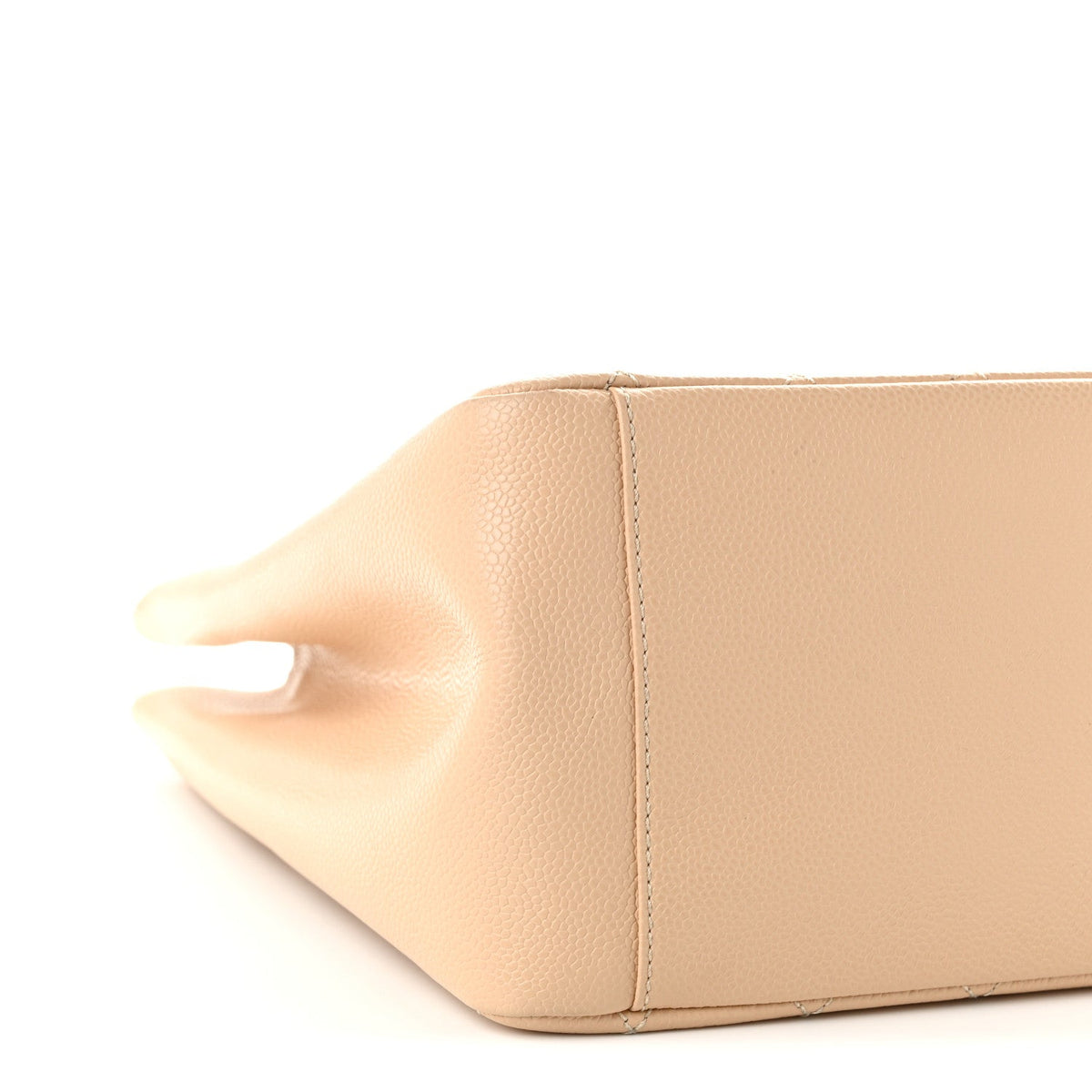 Caviar Quilted Grand Shopping Tote GST Beige