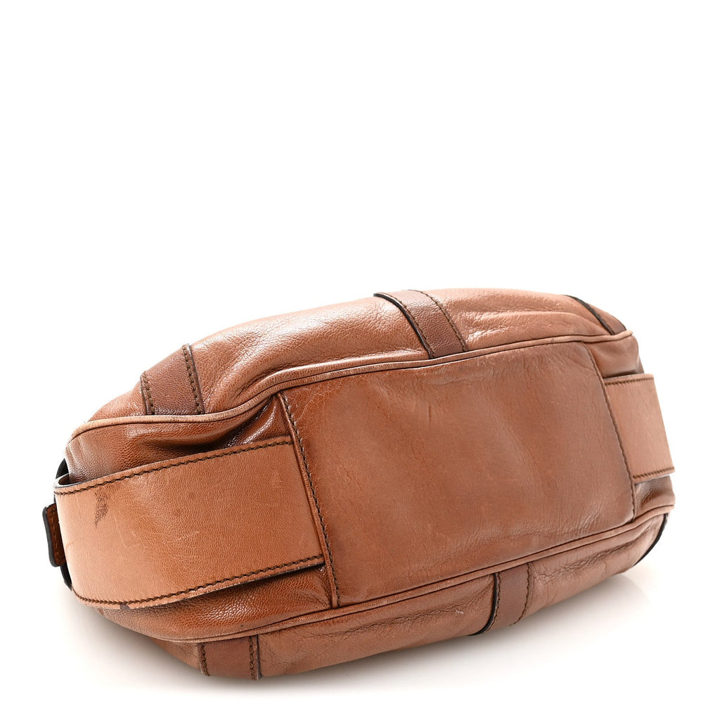 Calfskin Metal Mombasa Hobo Beige
