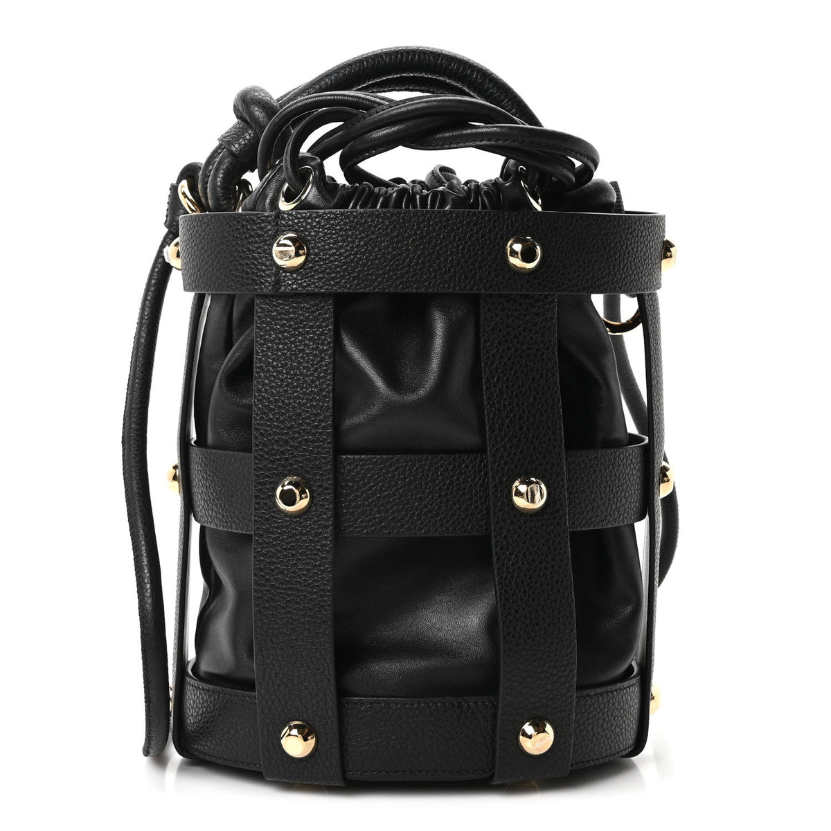 Calfskin Cage Bag Black
