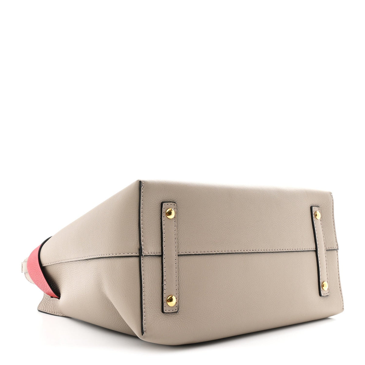 Marais Calfskin Medium Belt Bag Mineral Grey Bright Military Red
