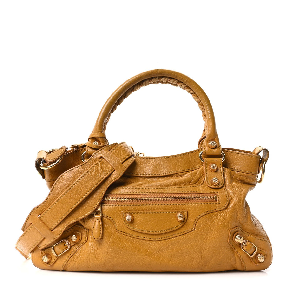 Agneau Giant 12 Gold Hardware First Jaune Moutarde