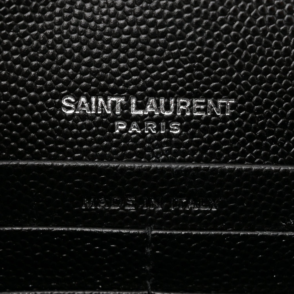 Grain De Poudre Classic Monogram Kate Tassel Chain Wallet Black