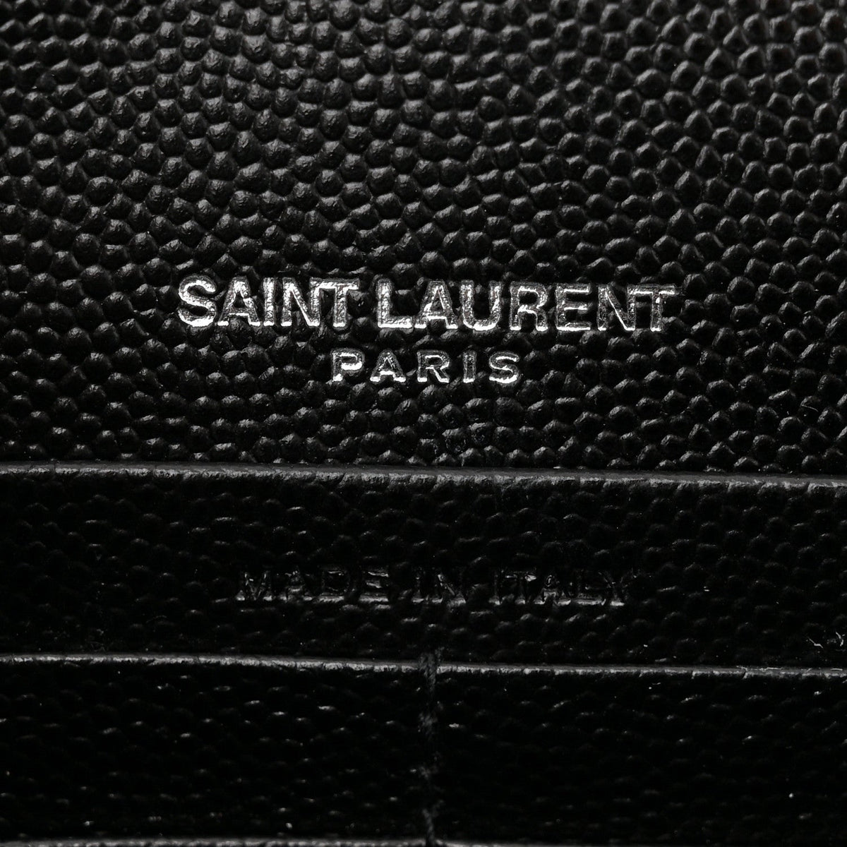 Grain De Poudre Classic Monogram Kate Tassel Chain Wallet Black