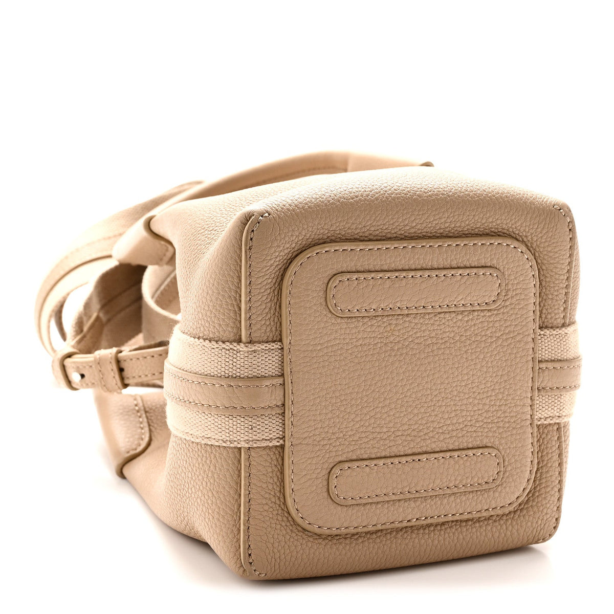 Grained Calfskin Micro Bale Bag Light Mastic