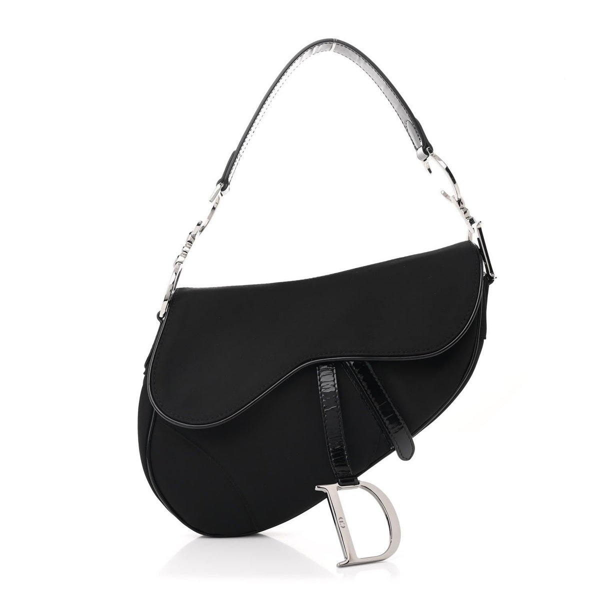 Nylon Saddle Bag Black