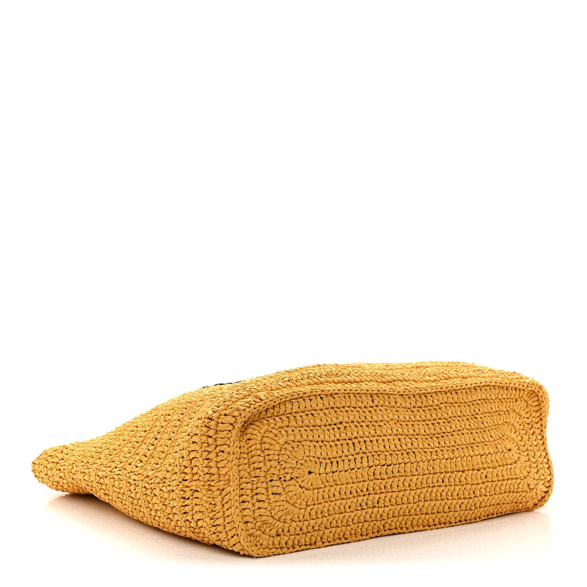 Raffia Rive Gauche Tote Yellow