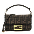Fabric Jacquard FF 1974 Mini Baguette Tobacco Moro Black