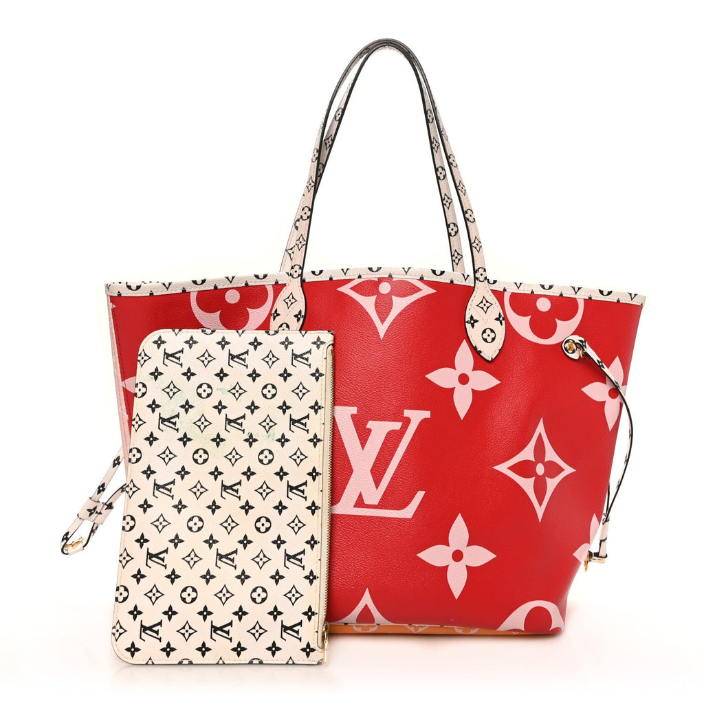 Monogram Giant Neverfull MM Rouge