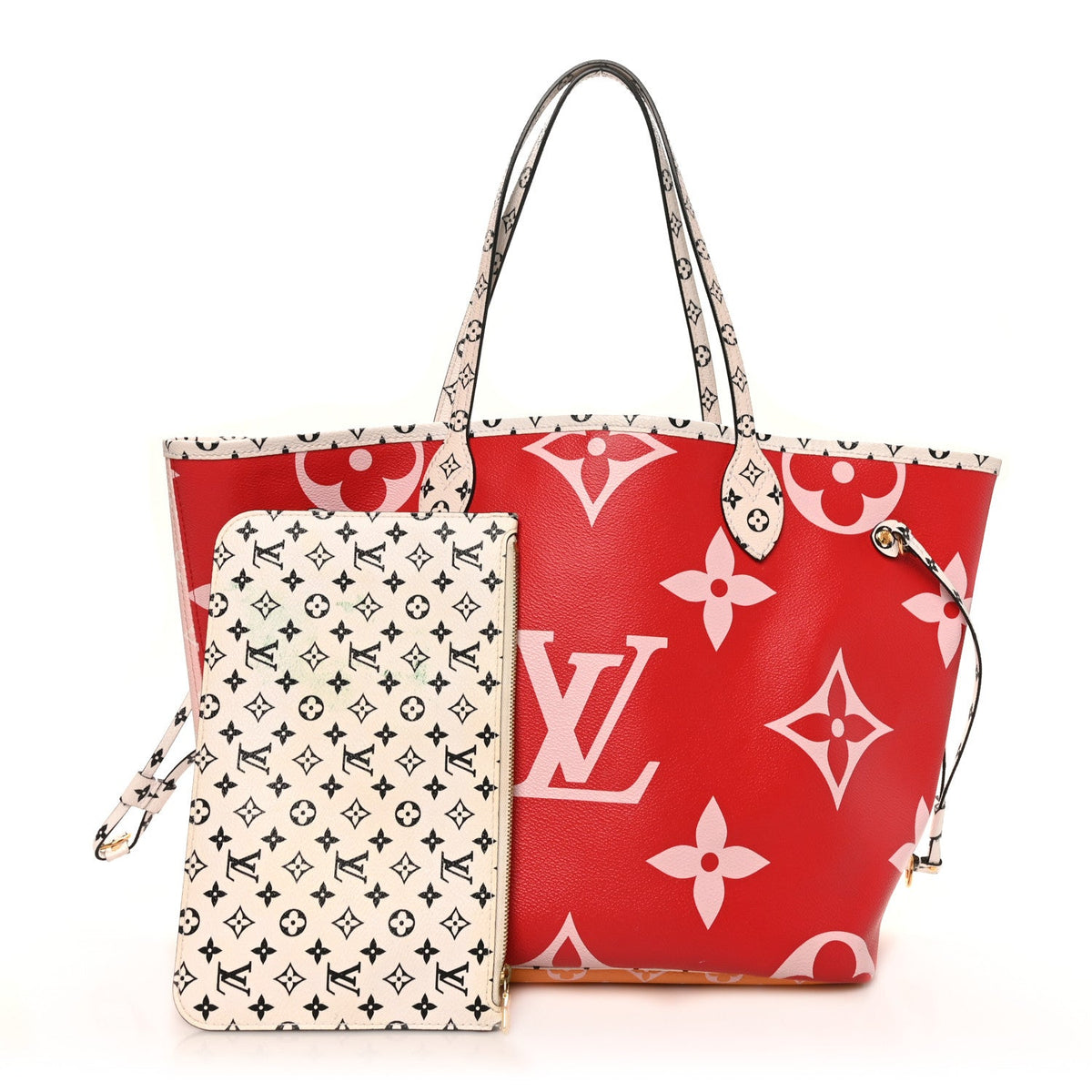 Monogram Giant Neverfull MM Rouge