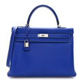Epsom Kelly Sellier 35 Bleu Electrique