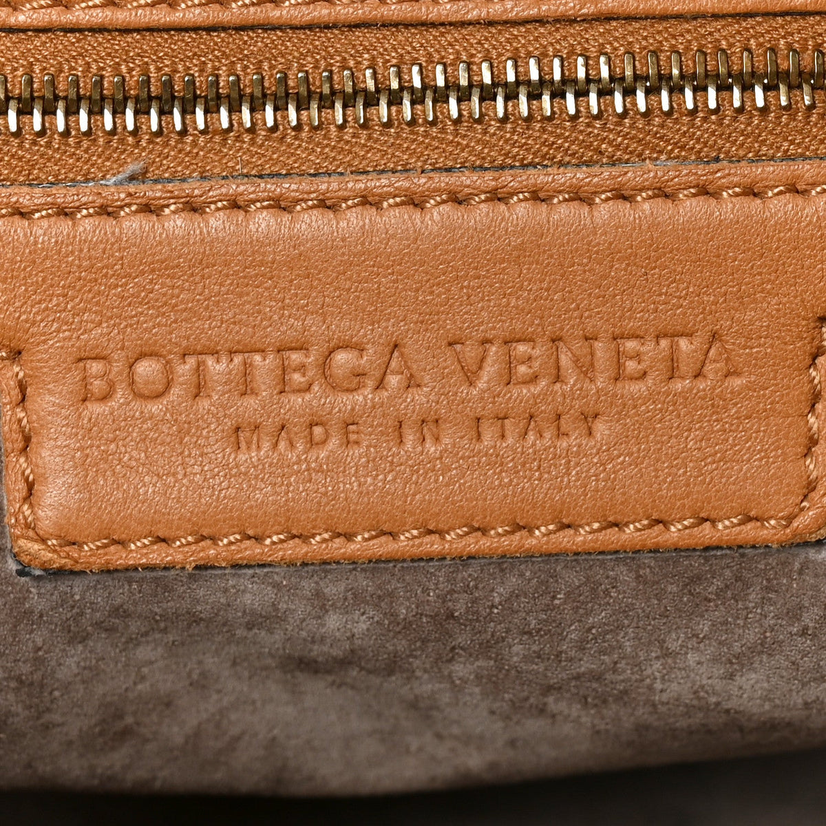 Nappa Intrecciato Large Veneta Hobo Caramel