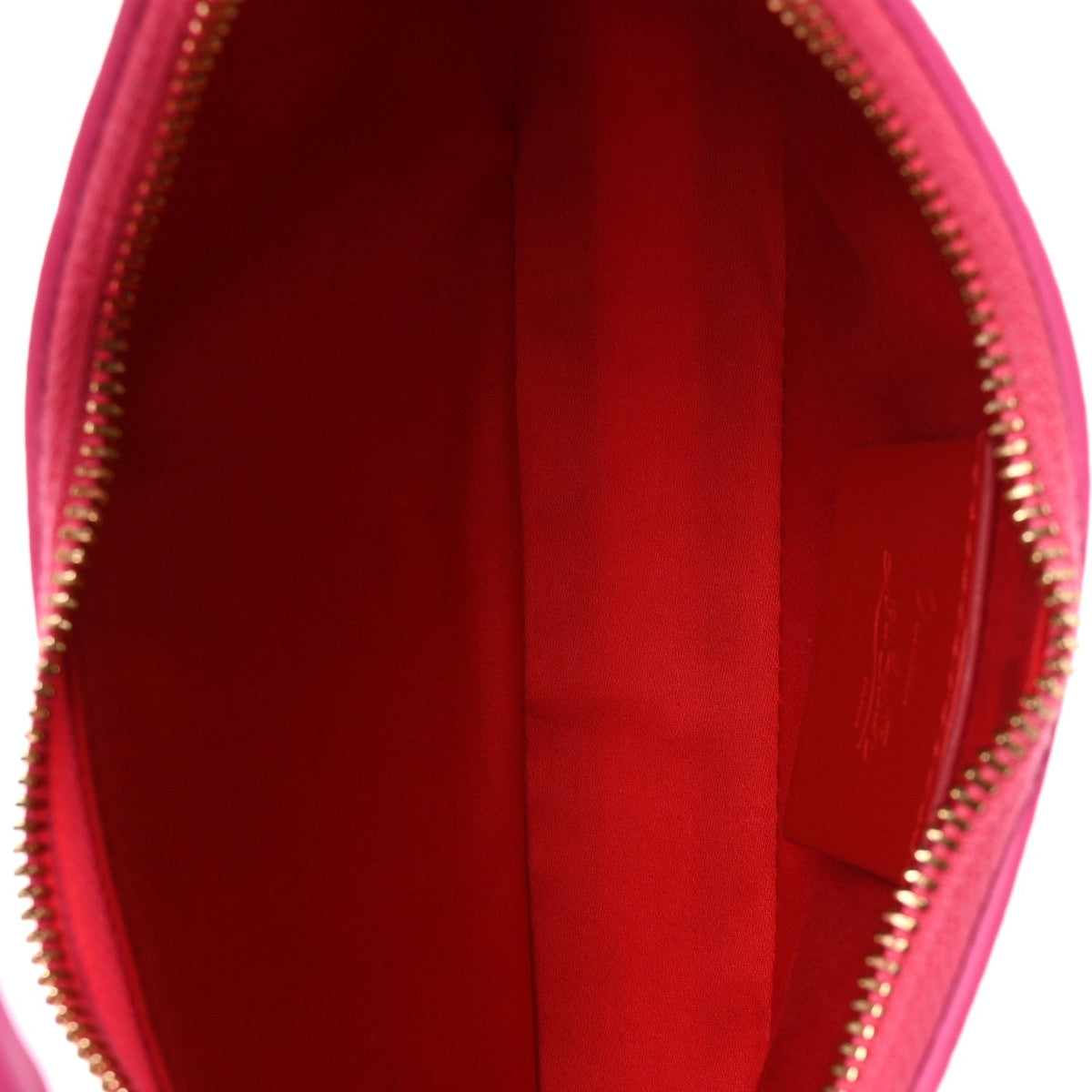 Calfskin Gomme Mini Loubila Chain Shoulder Bag Fluo Pink