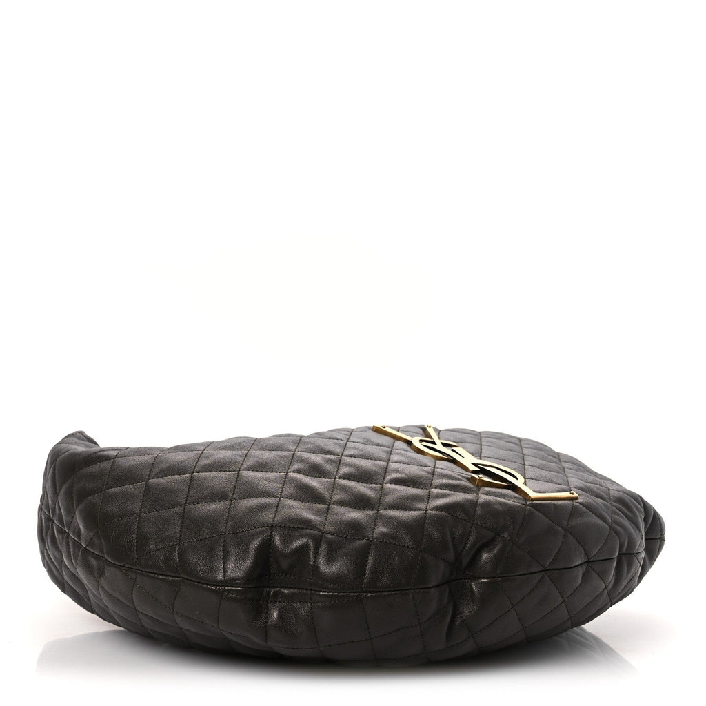 Lambskin Quilted Maxi Icare Shopping Hobo Light Musk